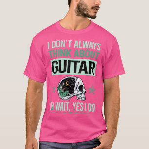 Funny Skeleton Ja ik doe gitarist T-shirt