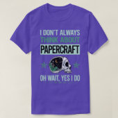 Funny Skeleton Ja, ik doe papieren papiervlot T-shirt (Design voorkant)