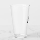 Funny Skeleton Kat Schedel Kitten Lieve Kat Goth H Glas (Rechts)