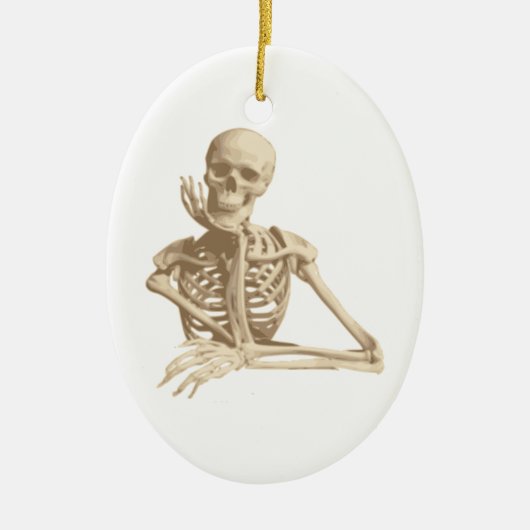 Funny Skeleton Keramisch Ornament (Voorkant)