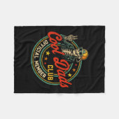 Funny Skeleton Member Cool Dads Club Father's Day  Fleece Deken (Voorkant (Horizontaal))