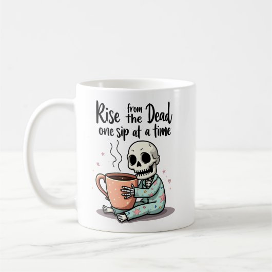 Funny Skeleton Morning Mok (Links)