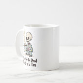 Funny Skeleton Morning Mok (Voorkant links)