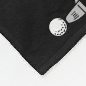 Funny Skeleton Playing Golf Lovers Spooky Hallowee Fleece Deken (Hoek)