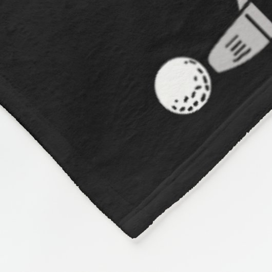 Funny Skeleton Playing Golf Lovers Spooky Hallowee Fleece Deken (Hoek)