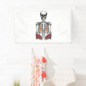 Funny Skeleton Pumpkin Herfst Spandoek (Insitu)