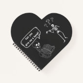 Funny Skeleton Pun Can You Give Me a Hand Notitieboek (Voorkant)