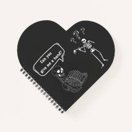Funny Skeleton Pun Can You Give Me a Hand Notitieboek