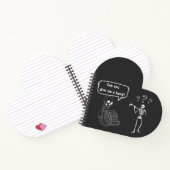 Funny Skeleton Pun Can You Give Me a Hand Notitieboek (Binnen)