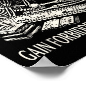 Funny Skeleton Read Banned Books Gain Forbidden Kn Poster (Hoek)