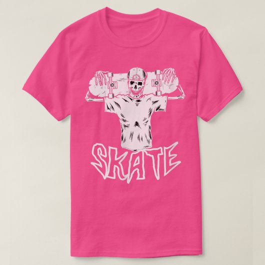 Funny Skeleton Skater SKATEBOARD T-shirt (Design voorkant)