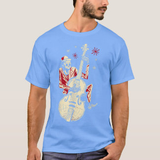 Funny Skeleton Spelen Guitar Jazz Music  G T-shirt