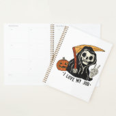 Funny Skeleton Spooky Vibes Herfst Planner (Display)