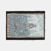 Funny Skeleton Tarot Card Deadlifter Bodybuilding  Fleece Deken (Voorkant (Horizontaal))
