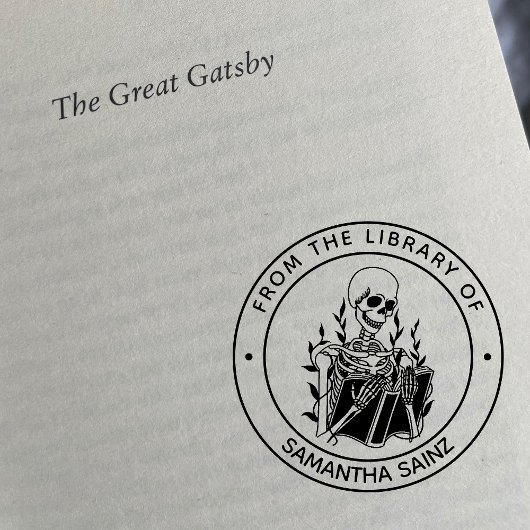 Funny Skeleton uit de bibliotheek van het Gotisch  Rubberstempel