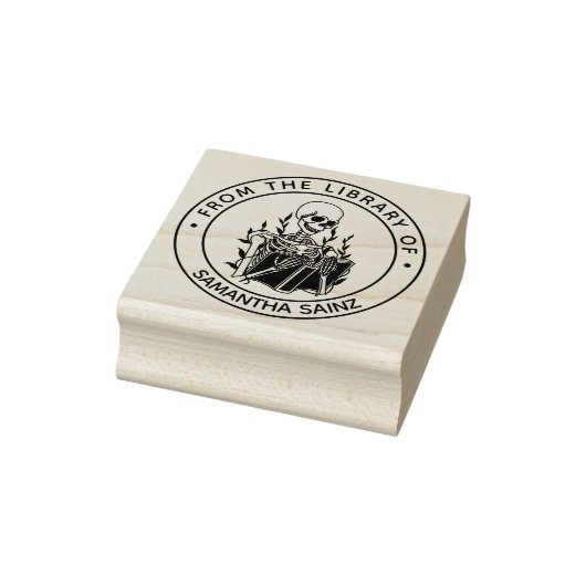 Funny Skeleton uit de bibliotheek van het Gotisch Rubberstempel (Stempel)