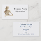 Funny Skeleton Visitekaartje (Voorkant / Achterkant)