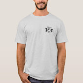 Funny Skeleton Weightlifting Gym Set Humor T-Shirt (Voorkant)