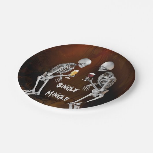 Funny Skeletons Cocktail Party Paper Bord (Gekanteld)