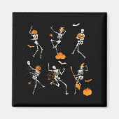 Funny Skeletons Danser Dance Challenge Halloween Magneet (Voorkant)