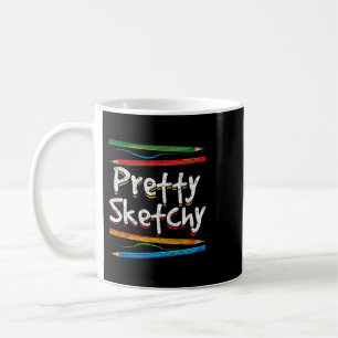Funny Sketching Art Drawing Pretty Sketchy Artist Koffiemok
