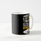 Funny Sketchy Stuff For Deviled Eggs Saying Food H Koffiemok (Voorkant rechts)