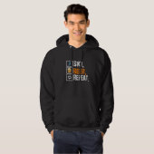 Funny Ski Beer Repeat Skiing & Skiers Hoodie (Voorkant volledig)