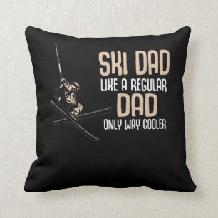 Funny Ski Dad Cool Skiing Father Kussen