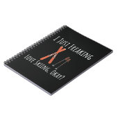Funny Ski Gifts Skiing Humor Skier Winter Sports Notitieboek (Linkerzijde)
