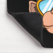 Funny Ski Monkey Bril Gorilla Skiën Berg G Muismat (Hoek)