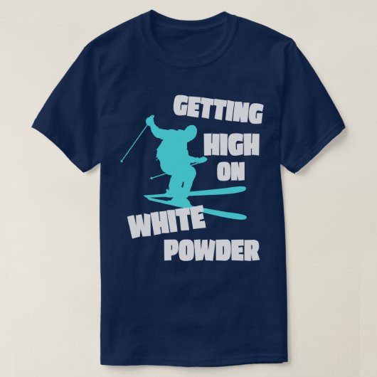 Funny Ski Skiing Gezegde Snow Skier Gift T-shirt (Design voorkant)