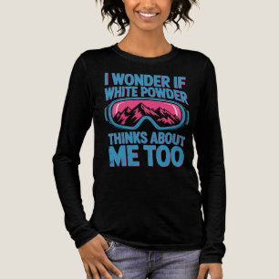 Funny Ski Snowboard Winter T-shirt voor Hellingsav