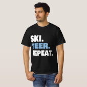 FUNNY SKI TRIP SKIING & BEER LOVER GIFT FOR MEN &  T-SHIRT (Voorkant volledig)