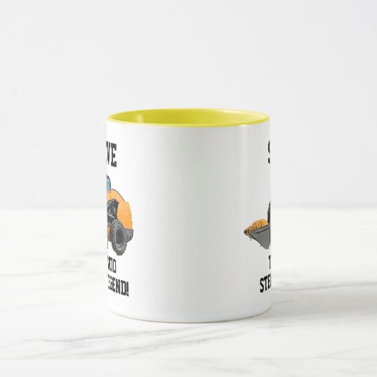 Funny Skid Steer Legend Heavy Equipment Operator Mok (Midden)