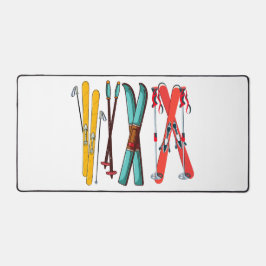 Funny Skiing Colorful Ski Skier Bureaumat