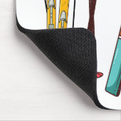 Funny Skiing Colorful Ski Skier Muismat (Hoek)