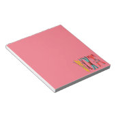 Funny Skiing Colorful Ski Skier Notitieblok (Schuin)