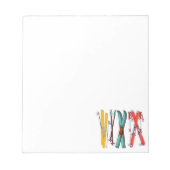 Funny Skiing Colorful Ski Skier Notitieblok (Voorkant)