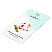 Funny Skiing Holiday-kaarten Magneet (Linkerzijde)