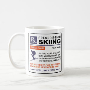 Funny Skiing Mok Voorgeschreven ontwerp