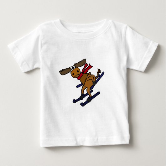 Funny Skiing Moose (Voorkant)
