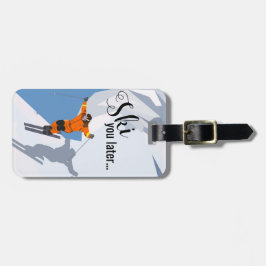 Funny Skiing | Travel-wintersport Bagagelabel