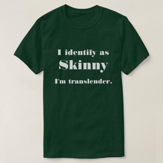 Funny Skinny Translender T-shirt (Design voorkant)