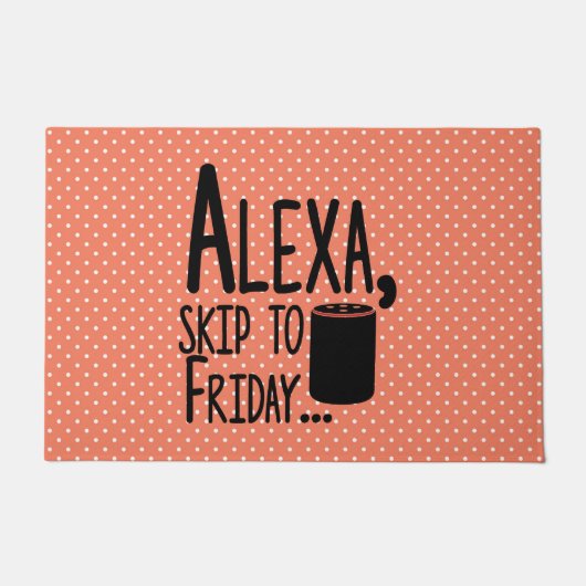 Funny Skip to Vrijdag Deurdeur Deurmat (Voorkant)