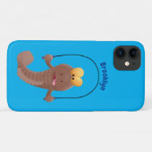 Funny skipping mudskipper fish cartoon Case-Mate iPhone case (Achterkant (horizontaal))