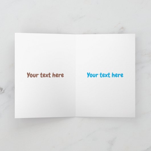 Funny skipping mudskipper fish cartoon kaart (Binnen)