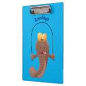 Funny skipping mudskipper fish cartoon klembord (Links)