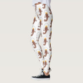 Funny skipping mudskipper fish cartoon leggings (Links)