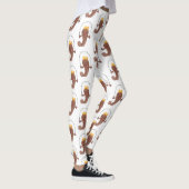 Funny skipping mudskipper fish cartoon leggings (Rechts)