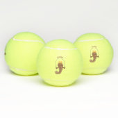 Funny skipping mudskipper fish cartoon tennisballen (Multi)